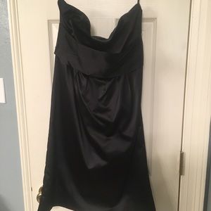 NY & Co. black strapless cocktail dress
